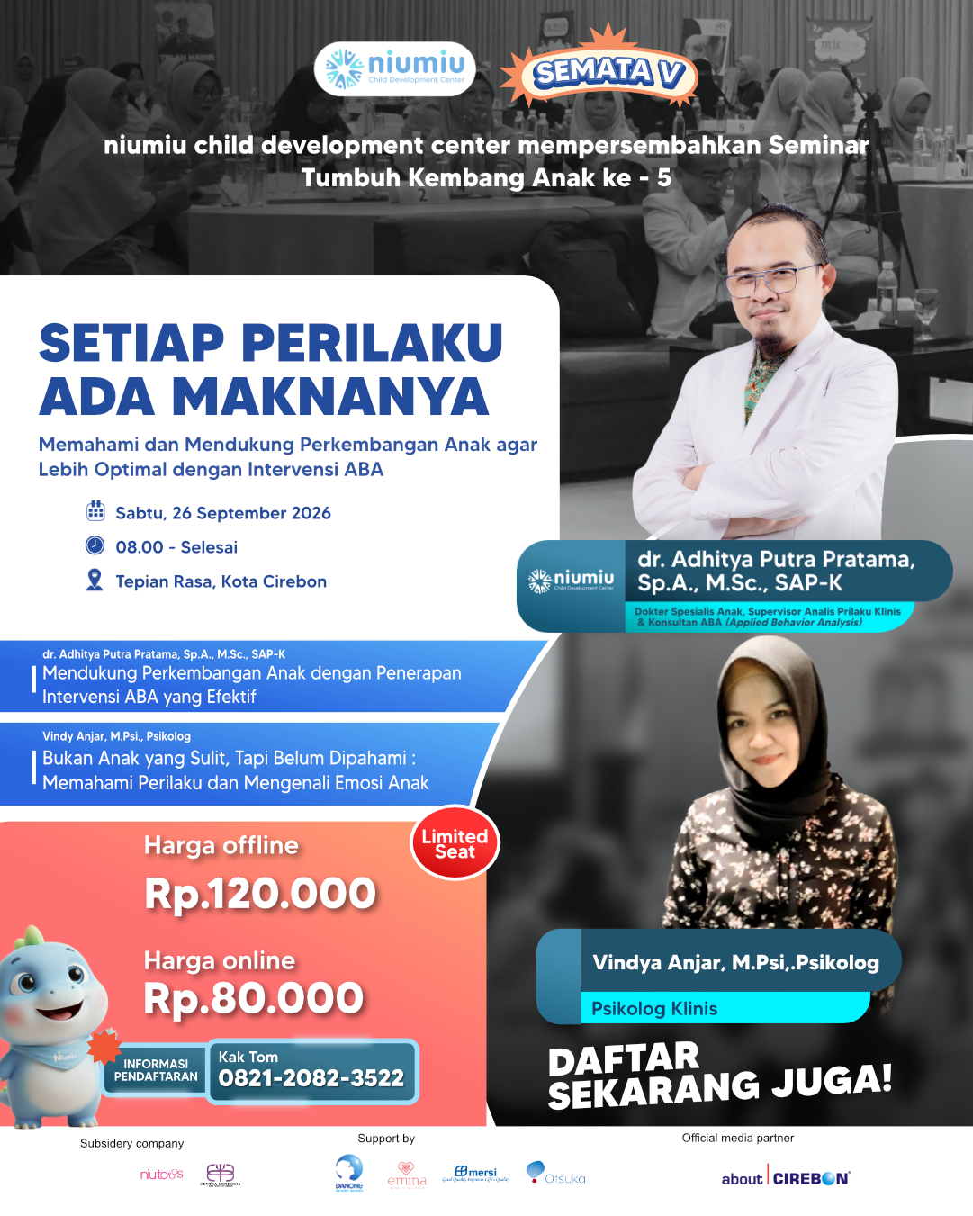 seminar tumbuh kembang anak bersama dokter spesialis anak dan psikolog klinis anak