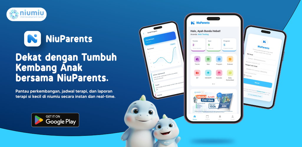 Download Aplikasi NiuParents - Pantau tumbuh kembang dan terapi anak Anda