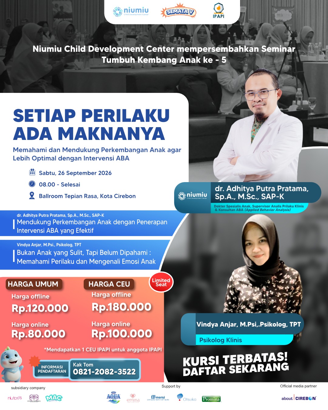 seminar tumbuh kembang anak bersama dokter spesialis anak dan psikolog klinis anak